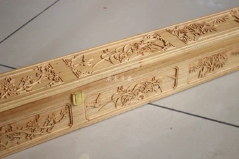 Dongyang medžio drožyba camphorwood langelį medienos dėžės ir dėžutės papuošalų dėžutės, pakavimo dėžutė 15*100 surinkimo tapyba ir kaligrafija