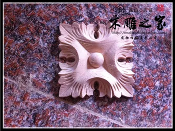 Dongyang woodcarving gėlių gėlių aplikacijos pleistras kvadratinė dėžutė stiliaus raižyti baldai, spintos durys gėlių, medienos drožlės