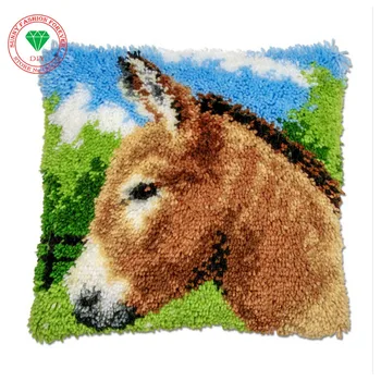 Donkey kratinys kilimų siuvinėjimo užvalkalai siuvinėjimo siūlai Spyna kablys kilimas komplektai, pagalvėlių, kilimų namuose siuvinėjimas pagalvėlė
