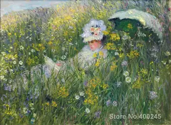 Dovana užsakymą Peizažas n Pievos pateikė Claude Monet Aukštos Kokybės Rankų dažytos