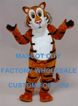 Draugiškas Tigras Talismanas Kostiumas Karšto Pardavimo Suaugusiųjų Dydis Laukinių Gyvūnų Tema Mascotte Mascota Apranga Kostiumas Fancy Dress Cosply SW1105