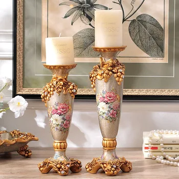 Dream serijos Europos retro Namų Apdailą dekoratyviniais žvakidė lygio vestuvių dovanos dervos amatų papuošalai