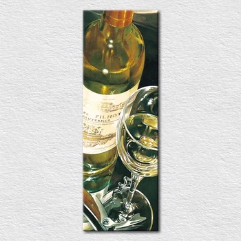 Drobė spausdinama meno vynuogių vyno ir Goblet nuotrauką natiurmortas naftos paveikslai sienų dekoras vakarienei kambaryje ar kavinė baras