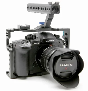DSLR Fotoaparatas Narvas Su Rankena Viršuje, Rankena Panasonic Lumix GH5 Kamera Įrenginys