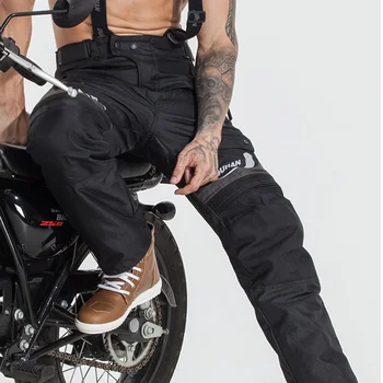 DUHAN Vandeniui Motociklo Kelnes Žiemą Šilumos Moto Kelnes Raštas Suspender Kelnės Motociklu Motokroso Kelnės