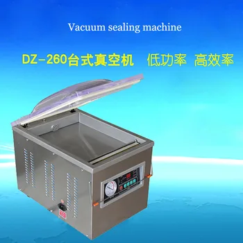 DZ-260 Vacuum Packaging Sealer Aluminum Bags Sealing Machine Plastic Package Sealer Food Paper Booking Shrinking Sealer Packers