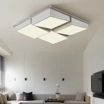 (EICEO) Modernus Minimalistinis LED Lubų šviestuvas Kambarį Stačiakampio Meno Kūrybinė Asmenybė Geometrinis Derinys Apšvietimas