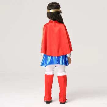 EK201 Naujas Mados Mergina Helovinas Drabužius Girl Anime Cosplay Kostiumų Supermeno Kostiumu