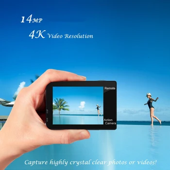 EKEN H6s 4K+ Utral HD 14MP EIS su Nuotolinio valdymo vaizdo Kamera Sporto Ambarella A12 Chip Wifi 30m atsparus Vandeniui Panasonic Jutiklis Veiksmo Kameros