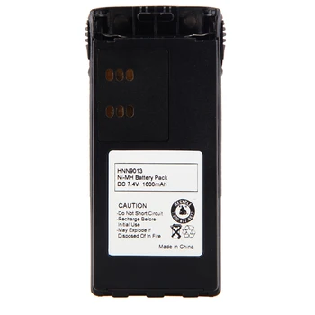 ELEOPTION 2PCS 7.4V 1600mAh NI-MH Interphone Rechargeable Battery For Motorola Battery HNN9013 HT1225 HT1550 Black
