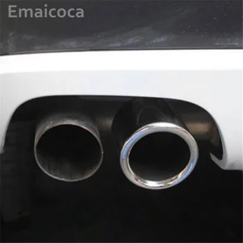 Emaicoca 2vnt/komplektas Automobilio stiliaus nerūdijančio plieno Auto Išmetamųjų Vamzdžių Twin Tail Galinis Vamzdis Keisti atveju BMW X3 2011-2017