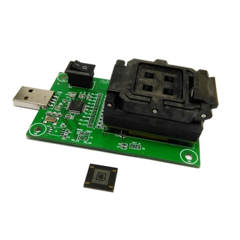 EMCP162 BGA186 Lizdas/adapteris su moliusko geldele programavimo adapteris USB HDD 