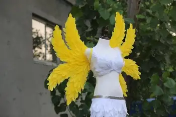 EMS nemokamas pristatymas Angelas Plunksnų sparnus rekvizitai partijos veiklos auto rodo rekvizitai cosplay sparno plunksna