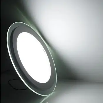 Energijos Taupymo LED Panel Downlight Pritemdomi Stiklo Įleidžiamas LED Lubų Lempa 6w 12w 18w Turas Sopt Žemyn Šviesos Virtuvės Decro Lemputė
