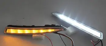 EOsuns LED dienos veikia šviesos DRL už FORD Maverick Pabėgti Kuga 2013, belaidžio tinklo jungiklis, geltona posūkio signalo, auto off kontrolės