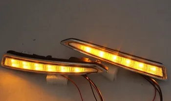 EOsuns LED dienos veikia šviesos DRL už FORD Maverick Pabėgti Kuga 2013, belaidžio tinklo jungiklis, geltona posūkio signalo, auto off kontrolės