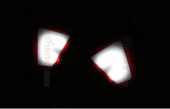 EOsuns LED naktį veikia lempos + atbulinės šviesos + posūkio signalo + stabdžių žibintas Honda Fit, užpakalinis žibintas, galinis bamperis šviesos