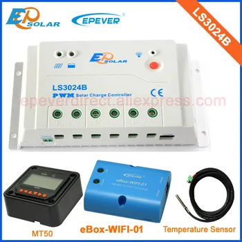 EPSolar EPEVER 30A 30amp Saulės įkrovimo PWM valdiklis 12v 24v auto darbą, wifi funkcija, USB laidas bendravimas ir MT50 LS3024B