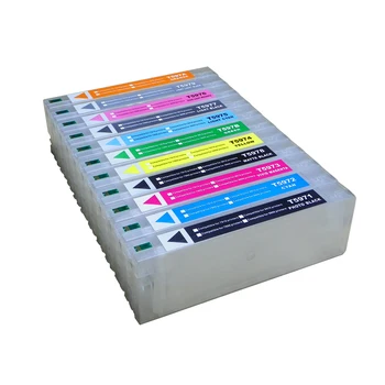 Epson 7910 9910 didelis formato spausdintuvas daugkartiniai rašalo kasetės 700ML T6371 +chip resetter