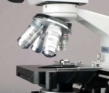 Etapas LED Junginys, Mikroskopu--AmScope Prekių 2000X Dvigubo Sluoksnio Mechaninė Etape LED Junginys Mikroskopas +10MP Skaitmeninis Fotoaparatas