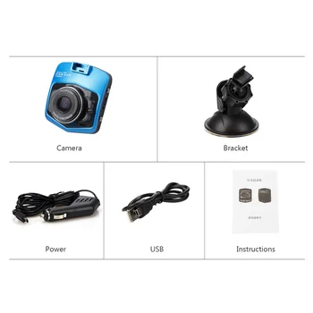 Eunavi Originalas brūkšnys Cam Mini Automobilių DVR Kamera Full HD Diktofonas, Vaizdo Registratorius Naktinio Matymo Ciklo Įrašymo Black Box