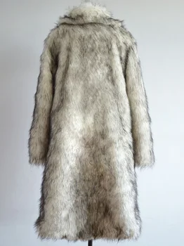 Europa 2016 m. rudens ir žiemos vyrų drabužių mados Vyrų Dirbtiniais Kailių Paltai Vyrams žiemos Paltai T0583