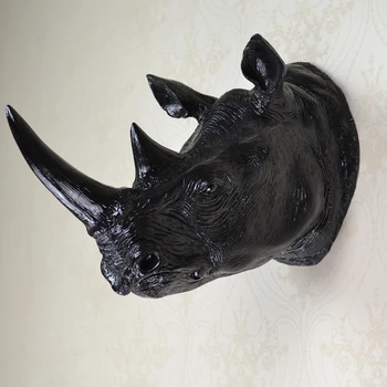 Europos, Amerikos Antikvariniai Raganosio Sienos Kabo Upscale Baras Namų Dekoracijas Gyvūnų Sienų Apdailai Kūrybos Rhino Vadovas