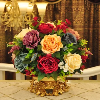 Europos gėlių gėlių apdaila, apdailos kambarį nustatyti Namo, Buto aukštas bendrą kokybės gėlių vaza gėlių