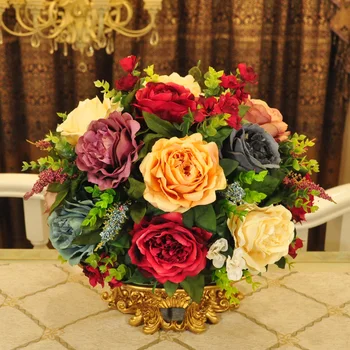 Europos gėlių gėlių apdaila, apdailos kambarį nustatyti Namo, Buto aukštas bendrą kokybės gėlių vaza gėlių
