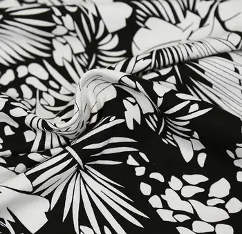 Europos ir Amerikos klasikinių juodos ir baltos medvilnės ir lino, sijonai, kelnės, pagaminti pagal užsakymą marškinėliai spausdinami suknelė audiniai