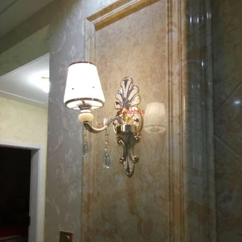 Europos kristalų sienos lempos kambarį, TV foną, sienos lempos kambaryje headway viešbutis inžinerijos šviesiai dekoruoti aukso sienos lempos