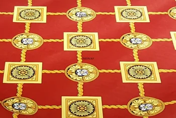 Europos Prabangos Raudona staltiesė HD Spausdinti Valgomasis Dekoratyvinė Lentelė Apima 150cm Aikštėje Aksomo Tablecovers