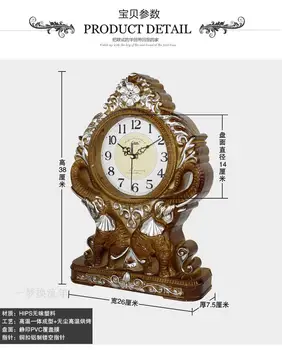Europos retro laikrodis Stalo laikrodis Amerikos didelis darbastalio į kambarį Darbalaukio kūrybos laikrodis, papuošalai Nemokamas pristatymas