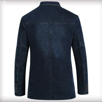 Europos Stiliaus Men 's Džinsai Švarkai Streetwear Prekės ženklo Dizainas Amerikietiško Stiliaus Vyrai Džinsai, Kostiumo Striukės ir Paltai Plius Dydis 4XL C1591