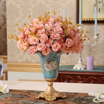 Europos teismas kambario papuošimas, gėlių vaza Senovinių Vestuvių Dovaną, gėlių vaza derva