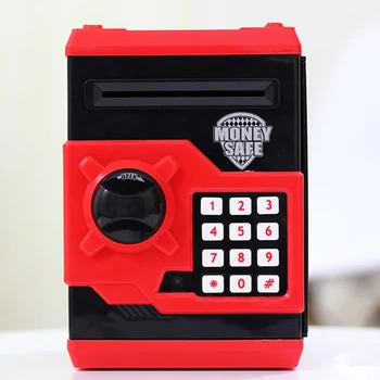Eworld Karšto Naujas Piggy Bank Mini ATM taupyklė Saugos Elektroninis Slaptažodį Kramtomoji Monetos grynųjų Pinigų priėmimo Mašina, Dovana Vaikams Vaikams