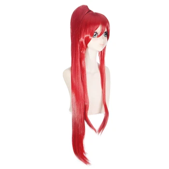 Fairy Tail Erza Scarlet Moterų 100cm Ilgio Tiesus Aukštos Kokybės Karščiui Atsparių Sintetinių Plaukų Perukas Anime Cosplay Perukas Raudona