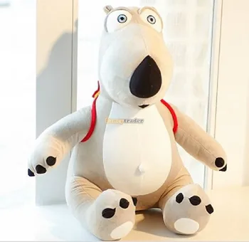 Fancytrader 145cm Mielas Pliušinis Žaislas Milžinišką Backkom Padengti Pilka Didelis Nelaimingas Animacinių filmų Polar Bear Lėlės ir Vaiko 1 vnt