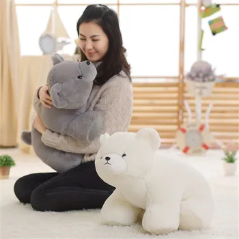 Fancytrader Džiugu Minkštas Gyvūnų Polar Bear Pliušinis Lėlės Didelis Įdaryti Animacinių filmų Tenka Žaislas Pagalvę Dovanų Vaikams Apdailos, 60cm
