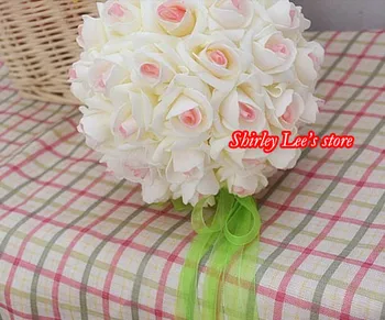 Fantastika!!! Rožių Gėlių Bučiavosi Kamuolys Putų Dirbtinis Kabo Gėlių Kamuolys Skirtingo Dydžio * *