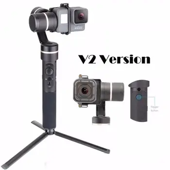 Feiyu G5 V2 Atnaujintas 3 Krypties Splash Proof Nešiojamą Gimbal už GoPro Hero 6 /5 /4 /3 Yi Cam 4K Veiksmų Kameros Dydį, Mini Trikojis