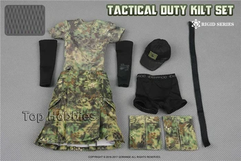 Female Body Accessories Combat Skirt Clothing Suit QORANGE QOTOYS 1/6 QOM-1002B Camouflage Model Not include head figure shoes