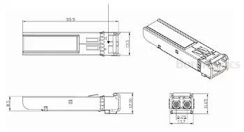Finisar FWDM-1621-7D-49 1490nm vieno-SFP modulis pluošto optinis siųstuvas-imtuvas