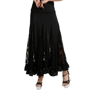 Flamenko Sijonas 1piece lotynų Šokių Suknelė Moterų Nėriniai Naujas 2018 M. Standartinių Šokių Suknelės Nemokamas Pristatymas