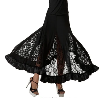 Flamenko Sijonas 1piece lotynų Šokių Suknelė Moterų Nėriniai Naujas 2018 M. Standartinių Šokių Suknelės Nemokamas Pristatymas