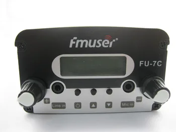 FMUSER FU-7C 7w stereo PLL transliacijos siųstuvas 76MHz~108MHz