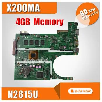 For ASUS K200MA X200MA motherboard X200MA REV2.1 Mainboard 4G Memory On Board N2815CPU tested