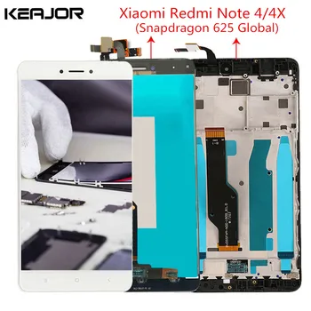 For Xiaomi Redmi Note 4X LCD Screen Redmi Note 4 Display Screen with Frame for Redmi Note 4 Global Version 5.5'' Snapdragon 625