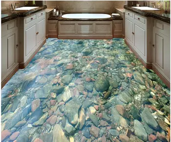 Foto tapetai, sienų, grindų 3D tapetai, grindų kambarį vandeniui PVC grindų akmens 3d grindų lipdukai
