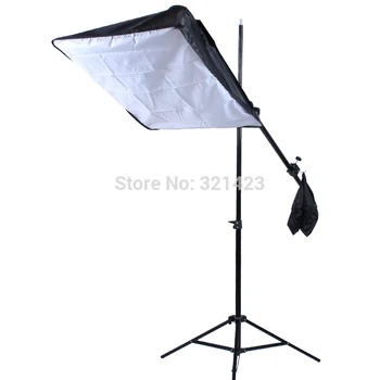 Fotografijos įranga, su kryžiaus baras vieno skriemulio horizontaliosios svirties dviejų metrų aukščio šviesos stendas 2m stovėti 50x70cm softbox